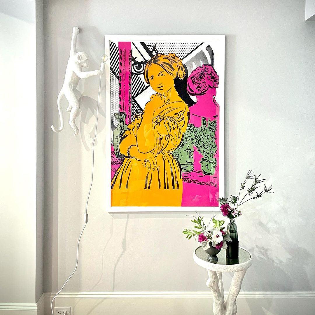 Bnx aplique de pared Art Unique Monkey de resina