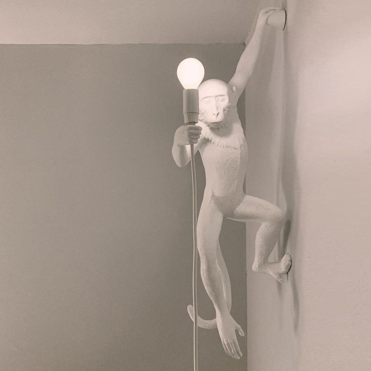 Bnx aplique de pared Art Unique Monkey de resina