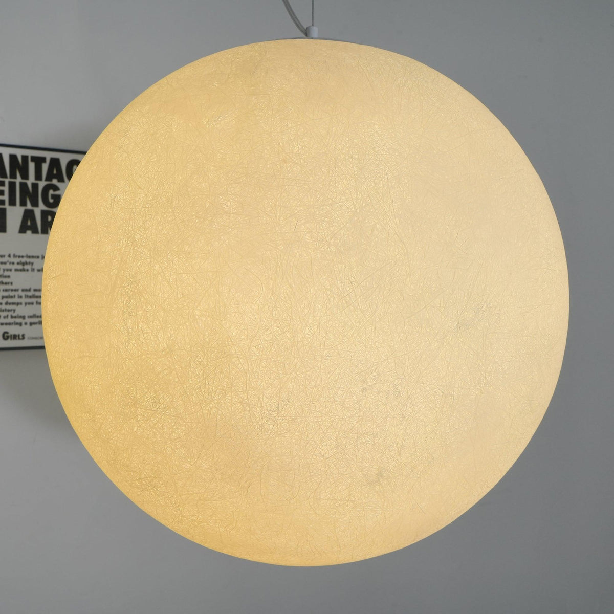 Miralaine lámpara colgante en forma de luna para salón