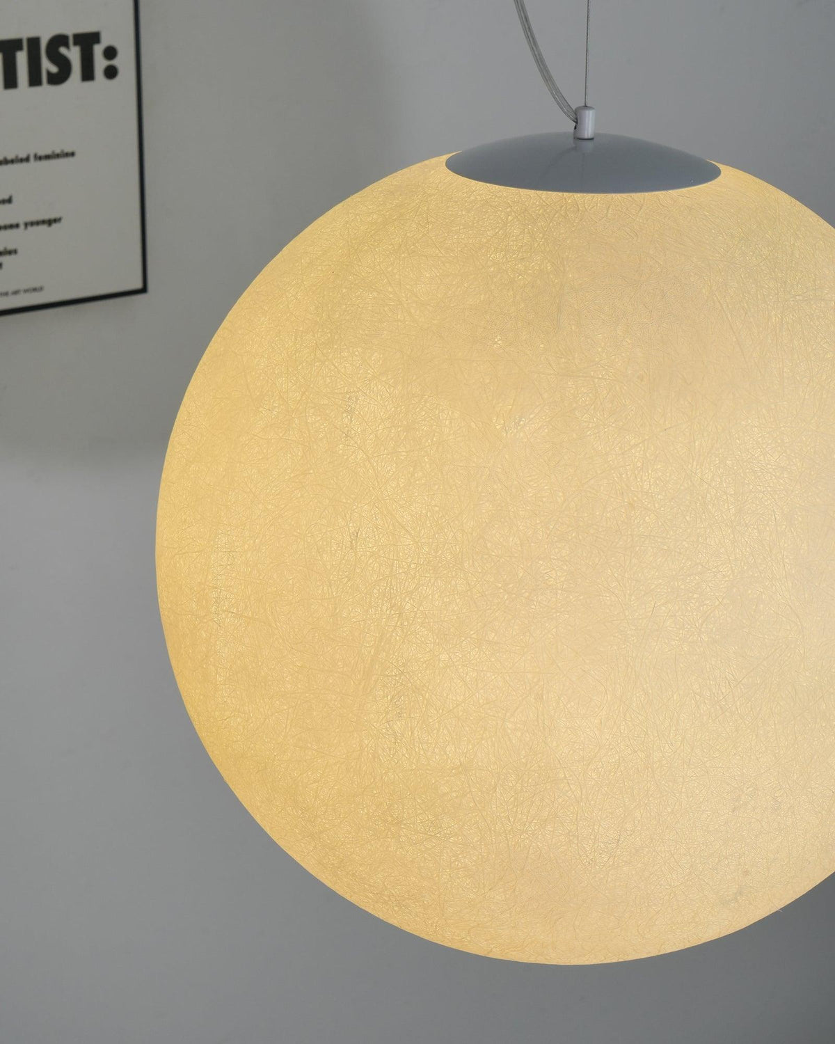 Miralaine lámpara colgante en forma de luna para salón