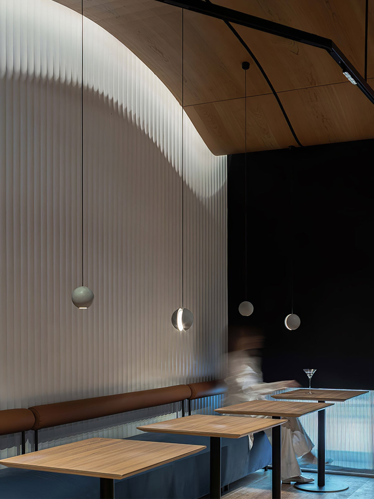 Umi lámpara colgante esfera minimalista en hormigón