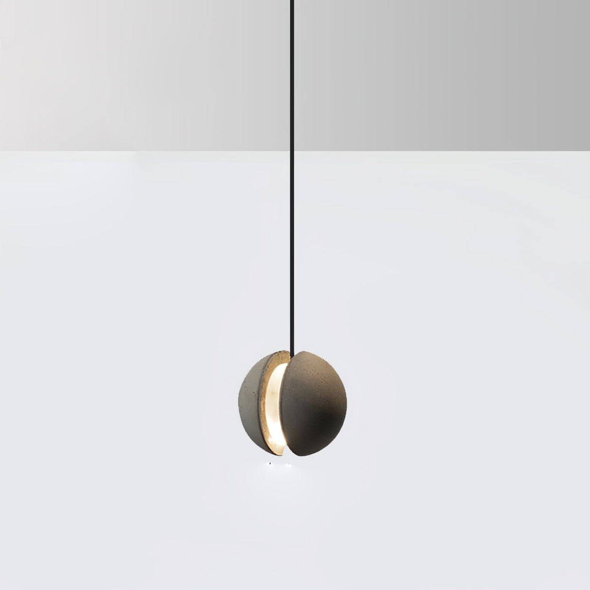 Umi lámpara colgante esfera minimalista en hormigón