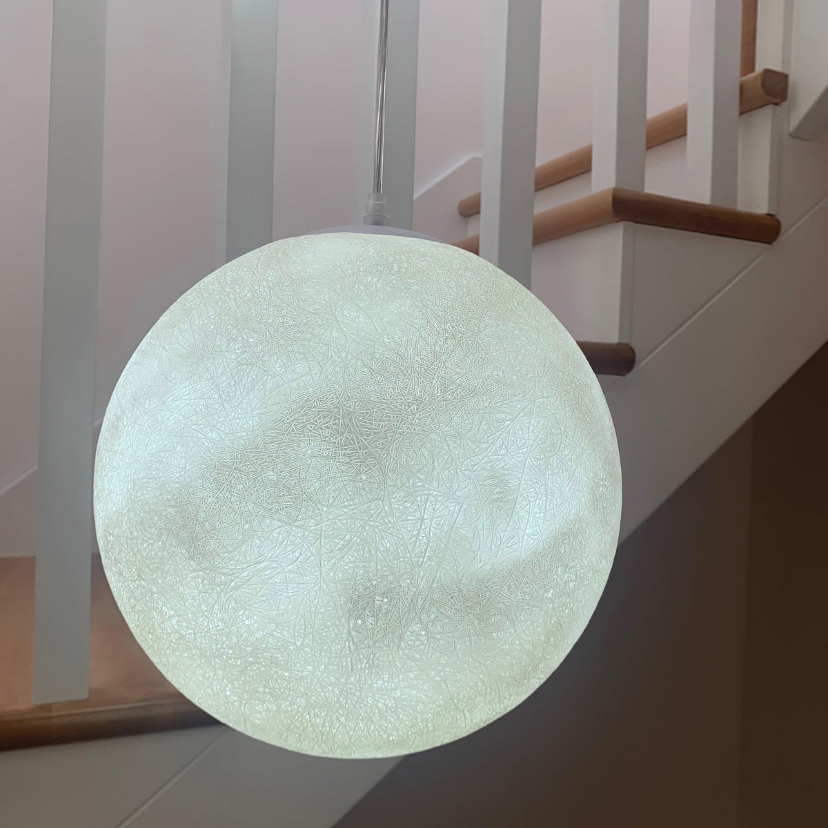 Miralaine lámpara colgante en forma de luna para salón