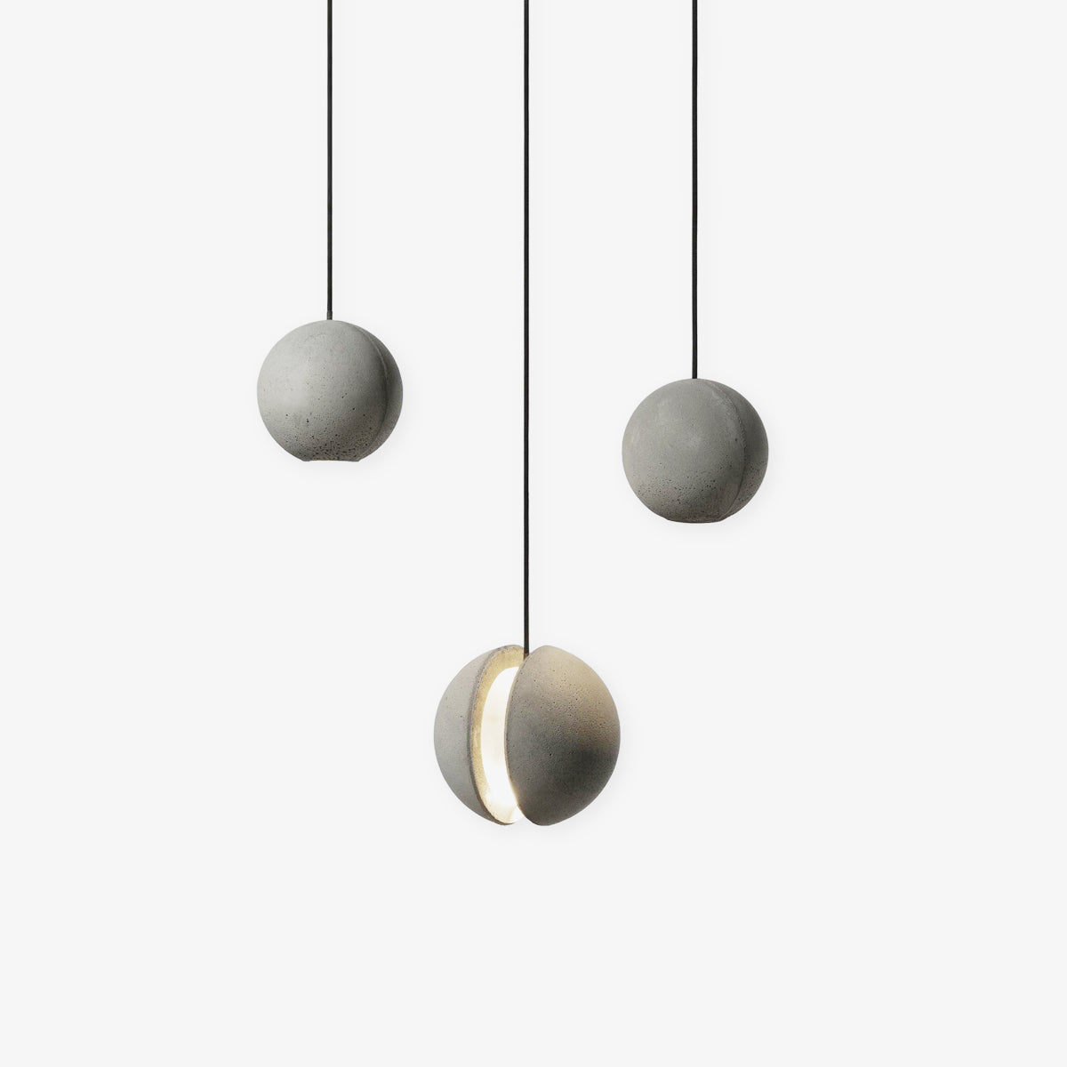 Umi lámpara colgante esfera minimalista en hormigón