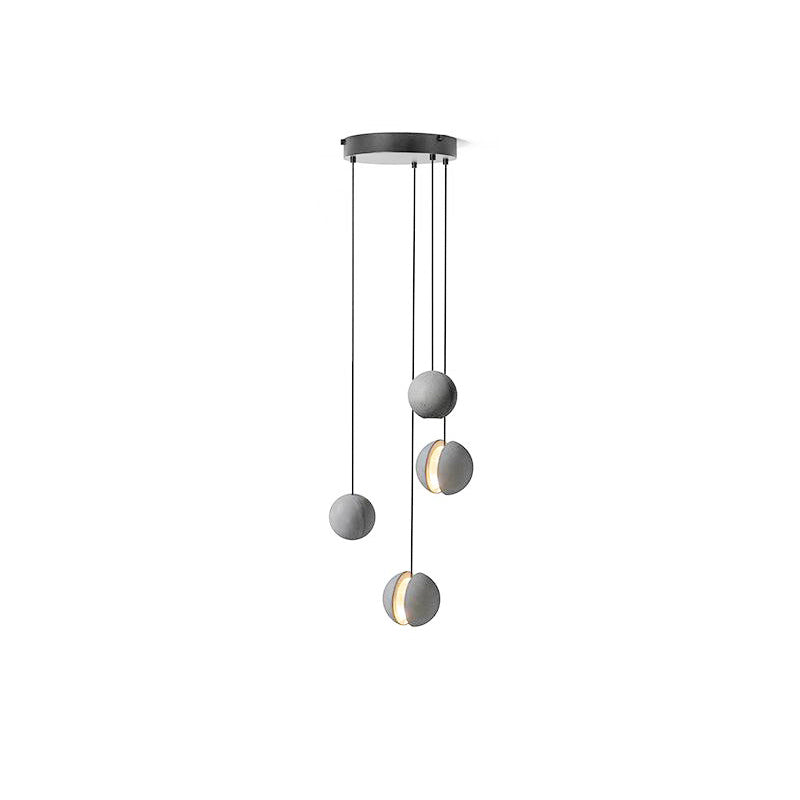 Umi lámpara colgante esfera minimalista en hormigón