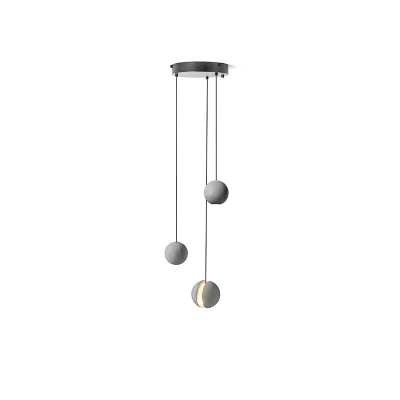 Umi lámpara colgante esfera minimalista en hormigón