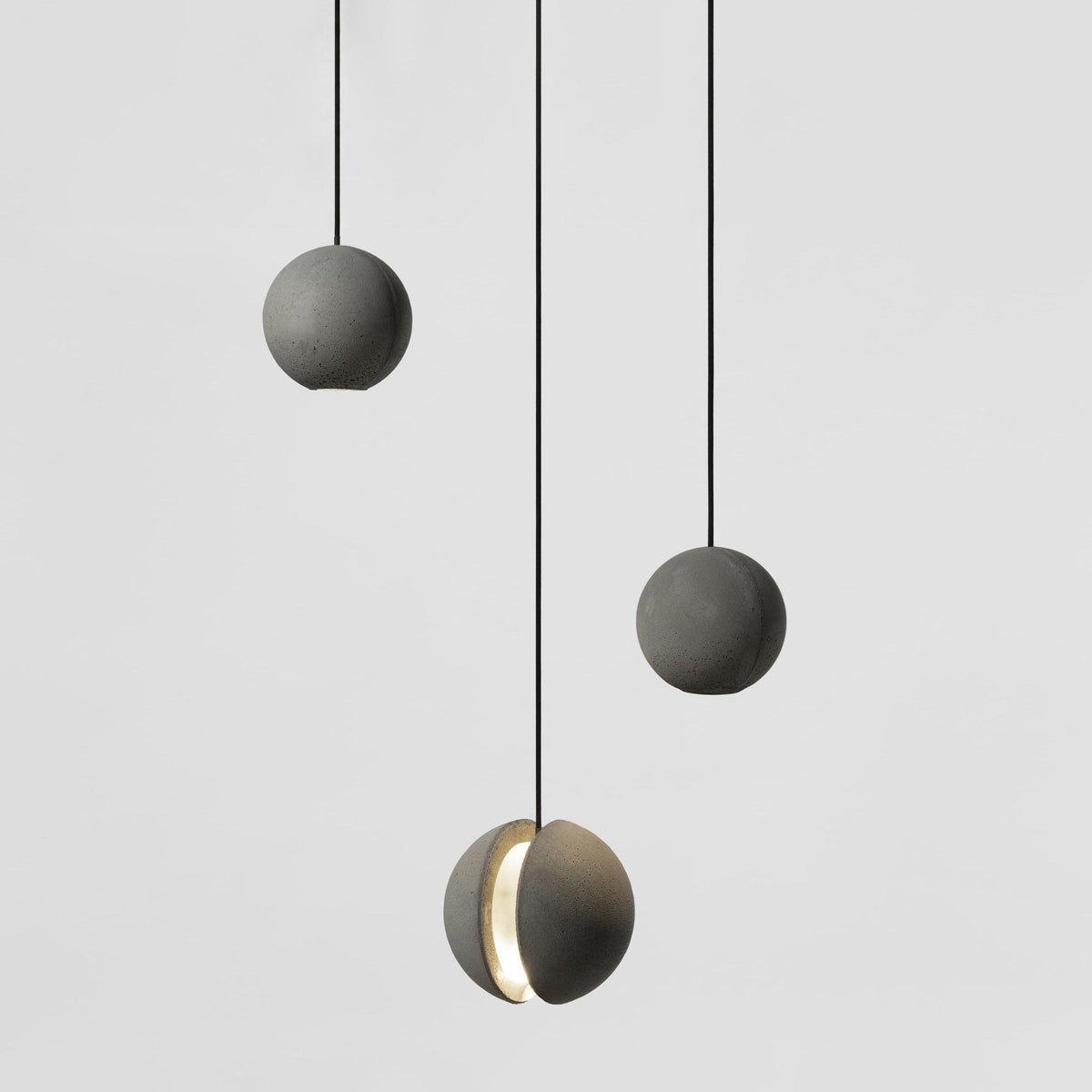 Umi lámpara colgante esfera minimalista en hormigón