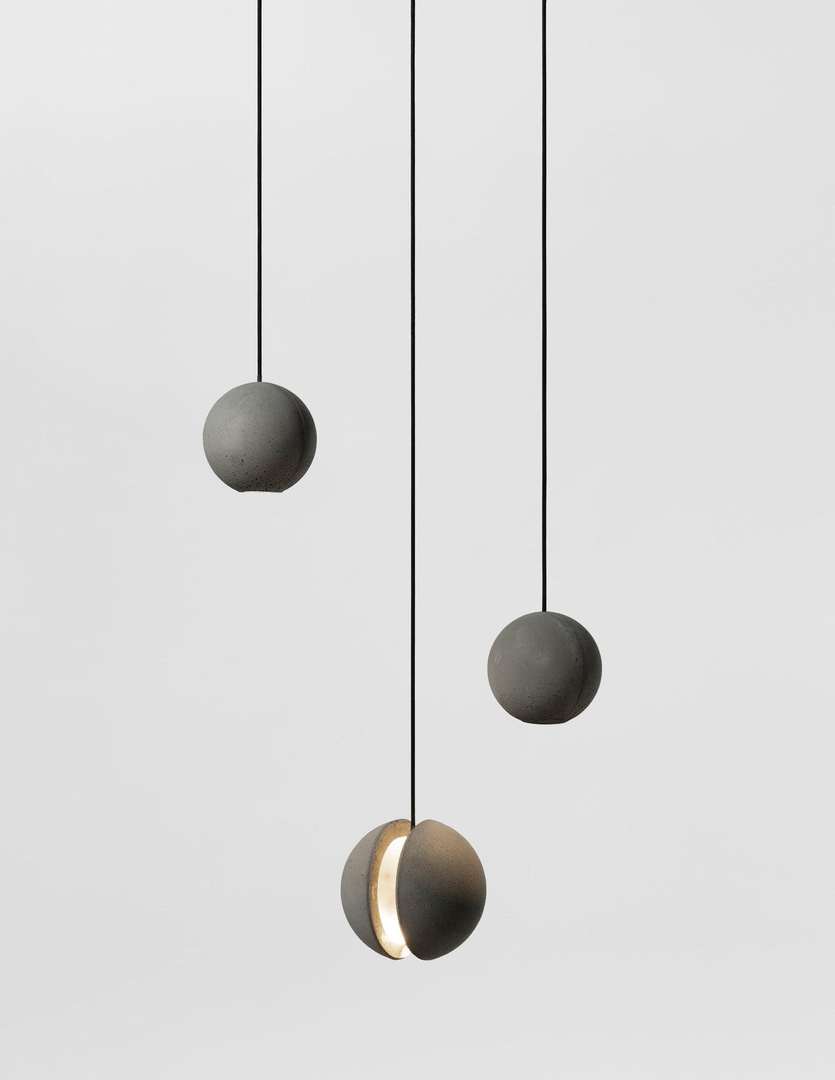 Umi lámpara colgante esfera minimalista en hormigón