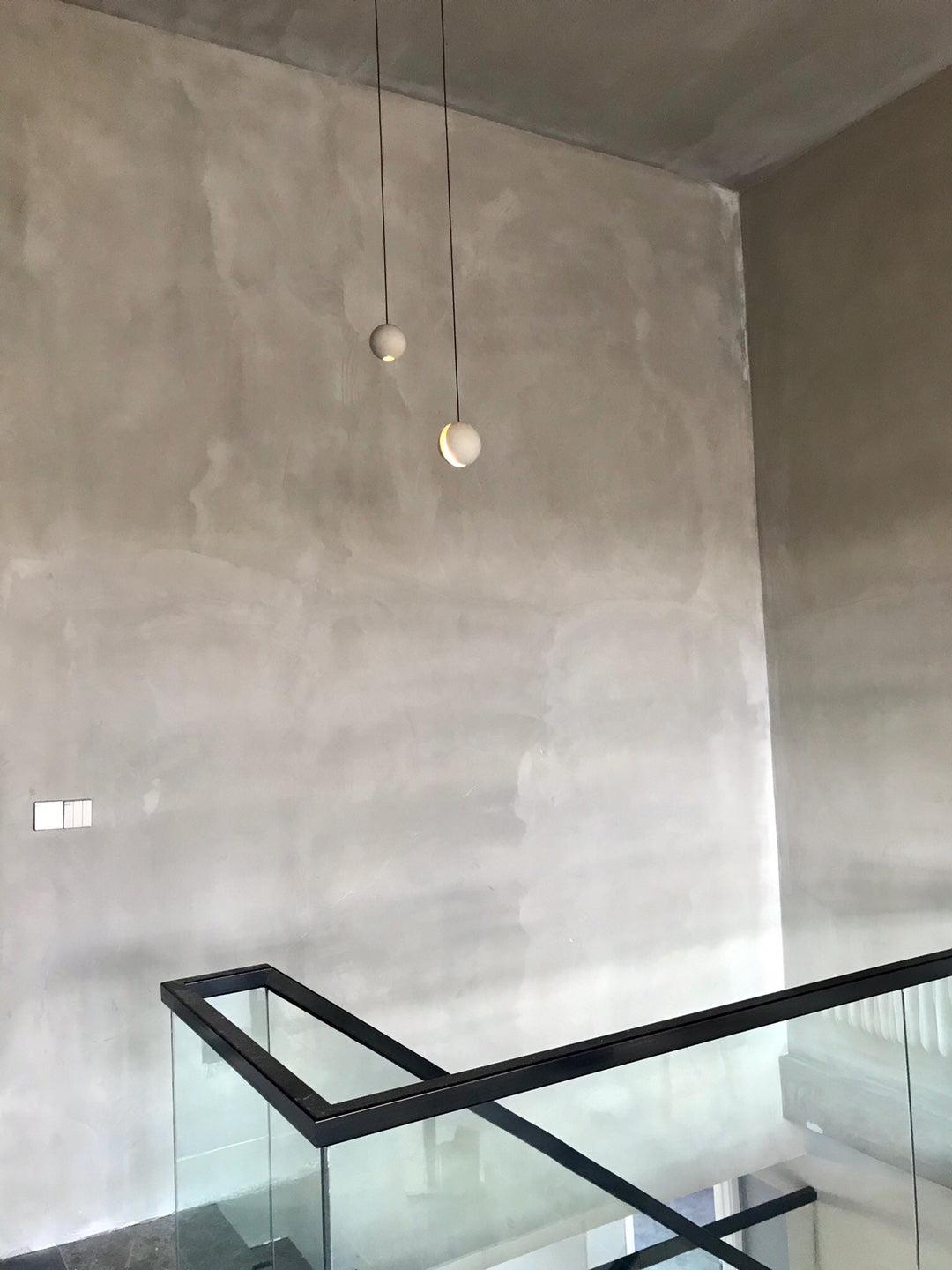 Umi lámpara colgante esfera minimalista en hormigón