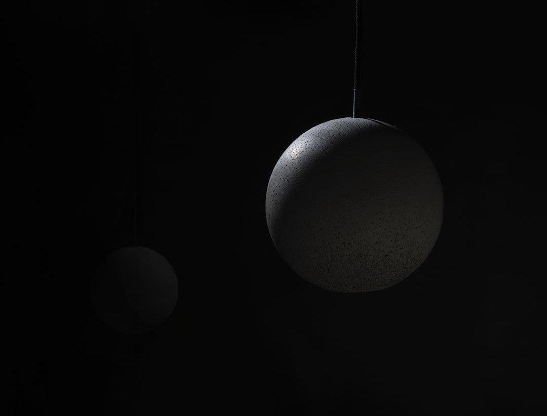 Umi lámpara colgante esfera minimalista en hormigón