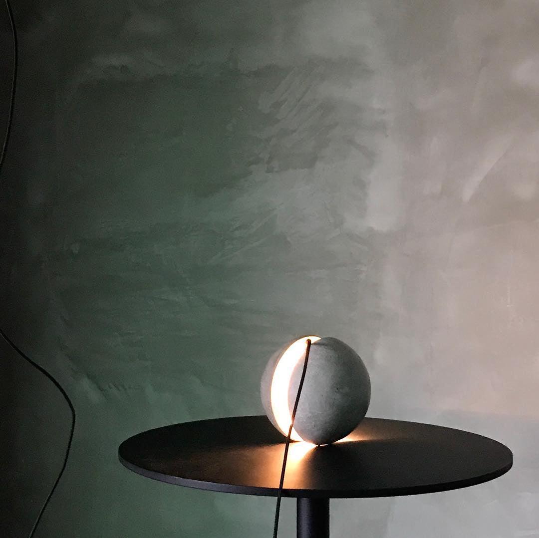Umi lámpara colgante esfera minimalista en hormigón