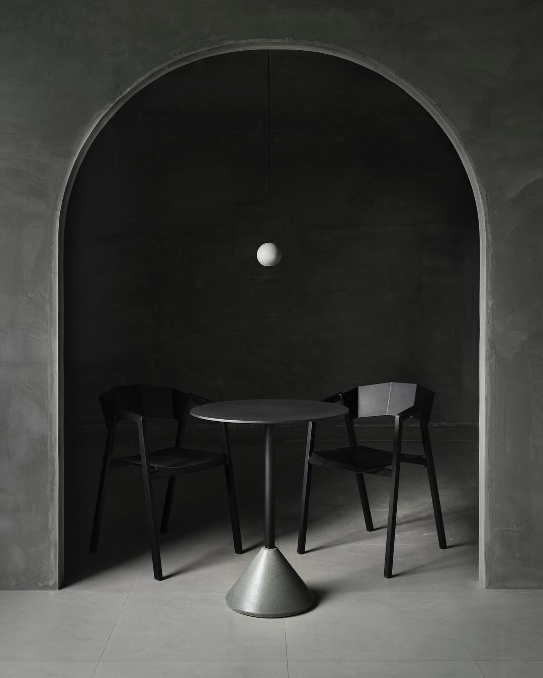 Umi lámpara colgante esfera minimalista en hormigón