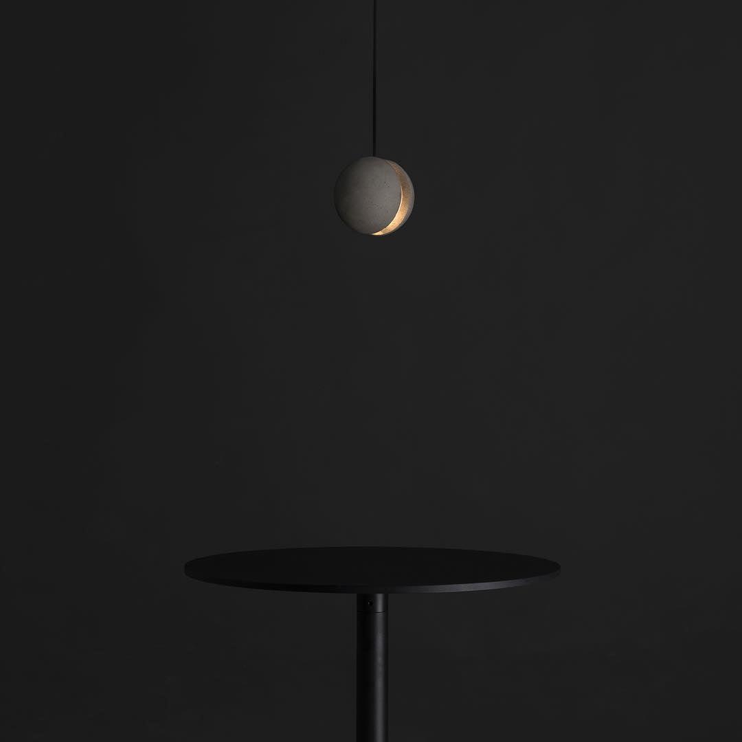 Umi lámpara colgante esfera minimalista en hormigón