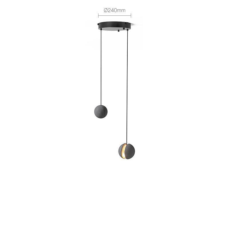 Umi lámpara colgante esfera minimalista en hormigón