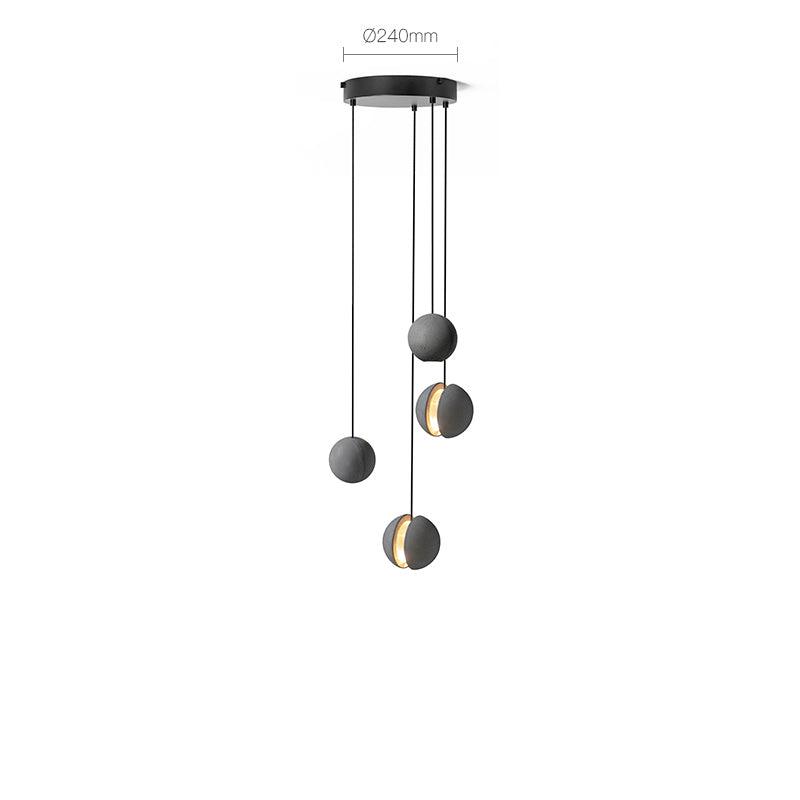 Umi lámpara colgante esfera minimalista en hormigón