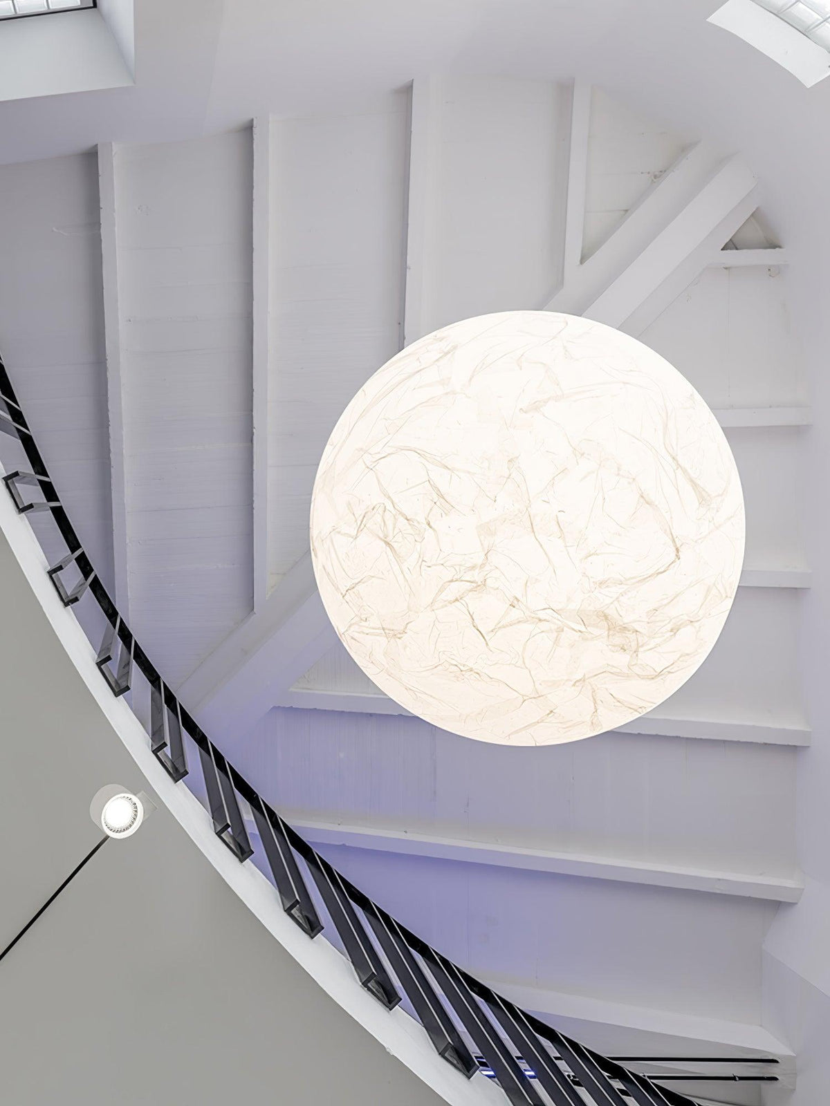 Lámpara colgante minimalista de globo en seda