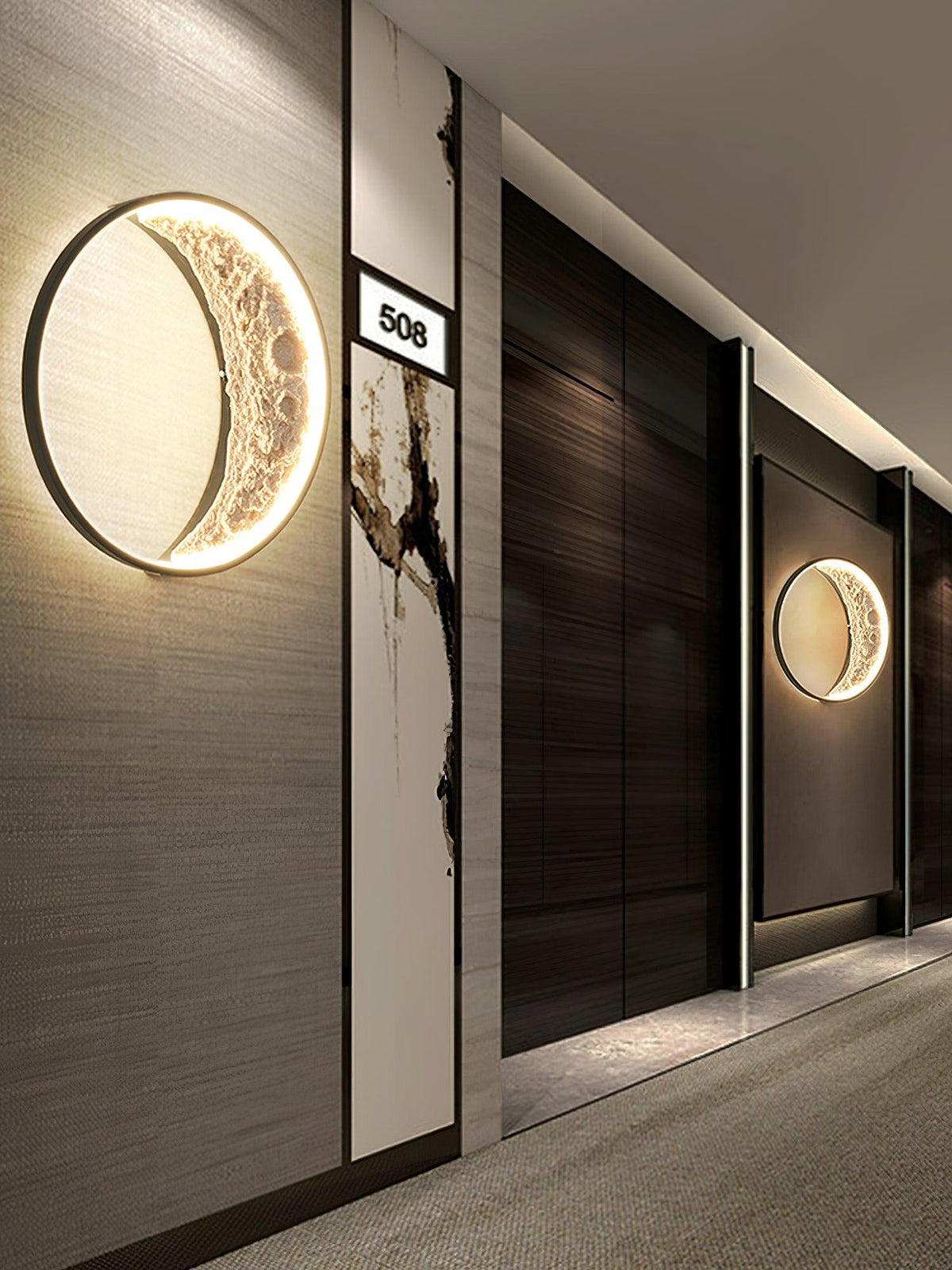 Dua aplique de pared Premium nórdico de arte en resina