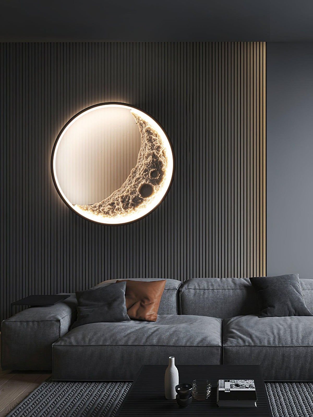 Dua aplique de pared Premium nórdico de arte en resina