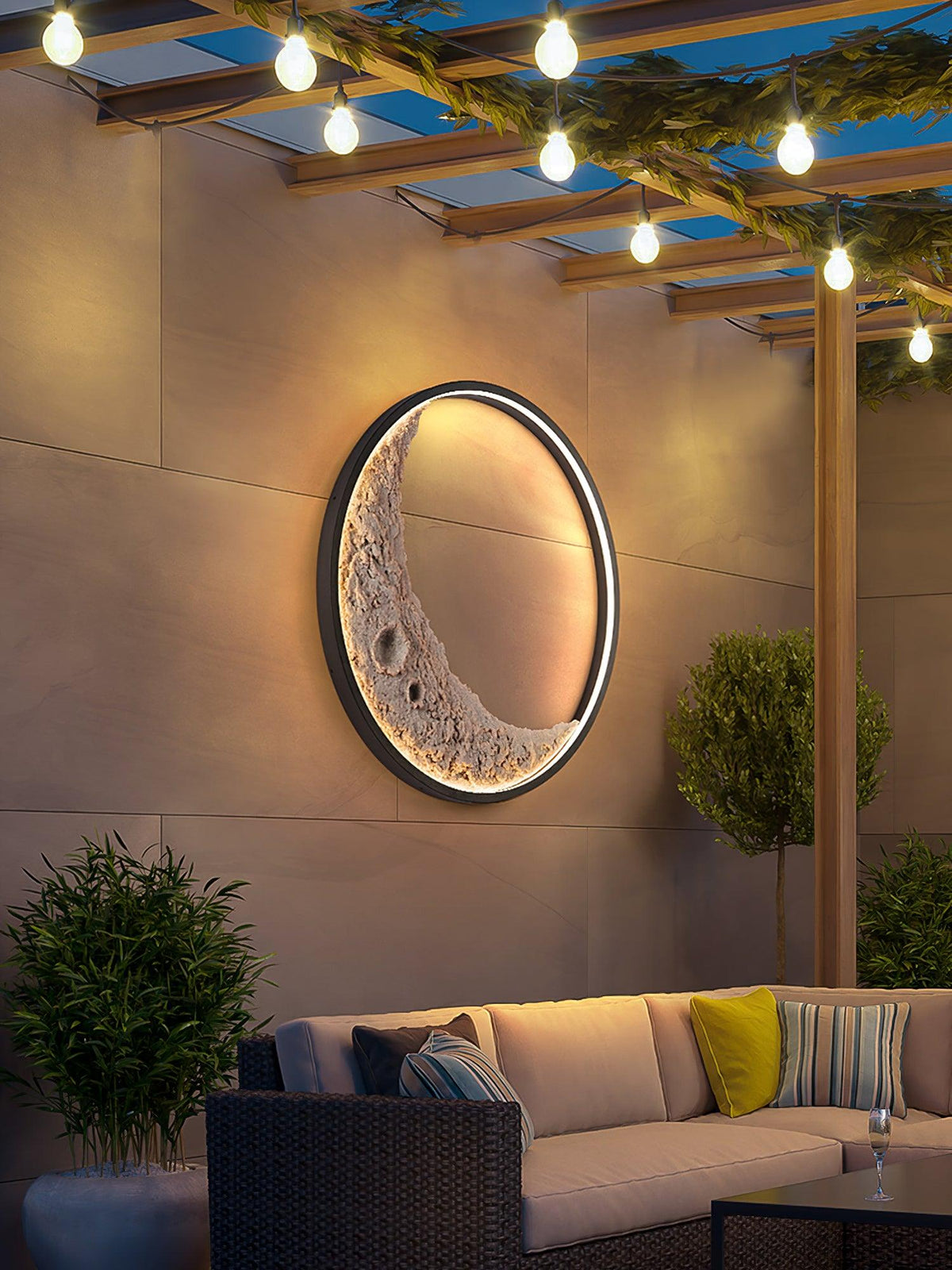 Dua aplique de pared Premium nórdico de arte en resina