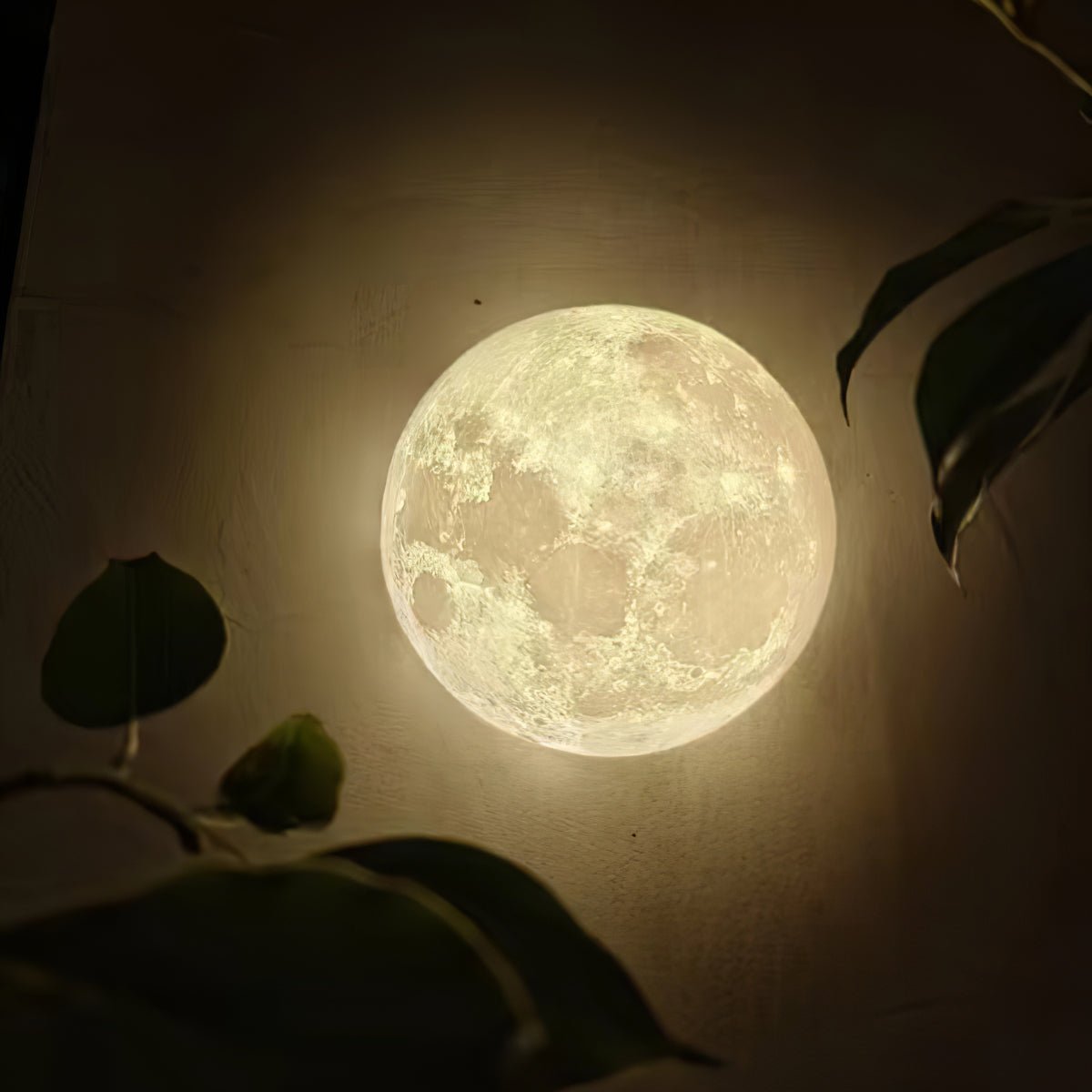 Brivel aplique de pared nórdico Art Moon 3D plástico