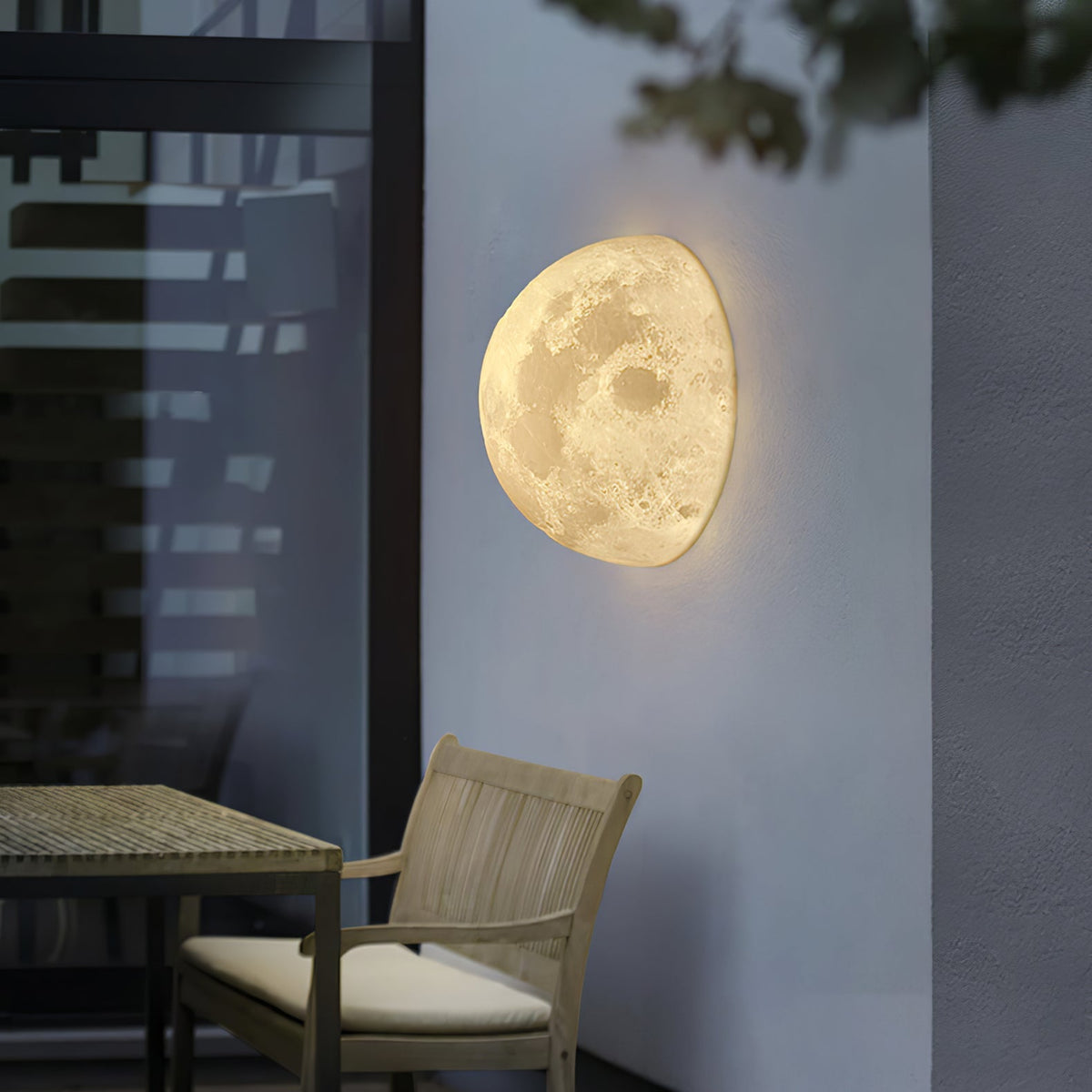 Brivel aplique de pared nórdico Art Moon 3D plástico