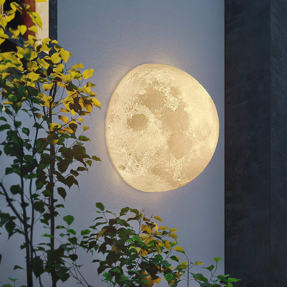 Brivel aplique de pared nórdico Art Moon 3D plástico