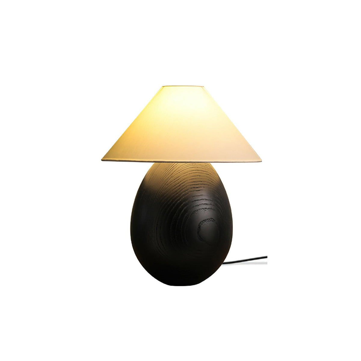Orbace lámpara de mesa de madera natural