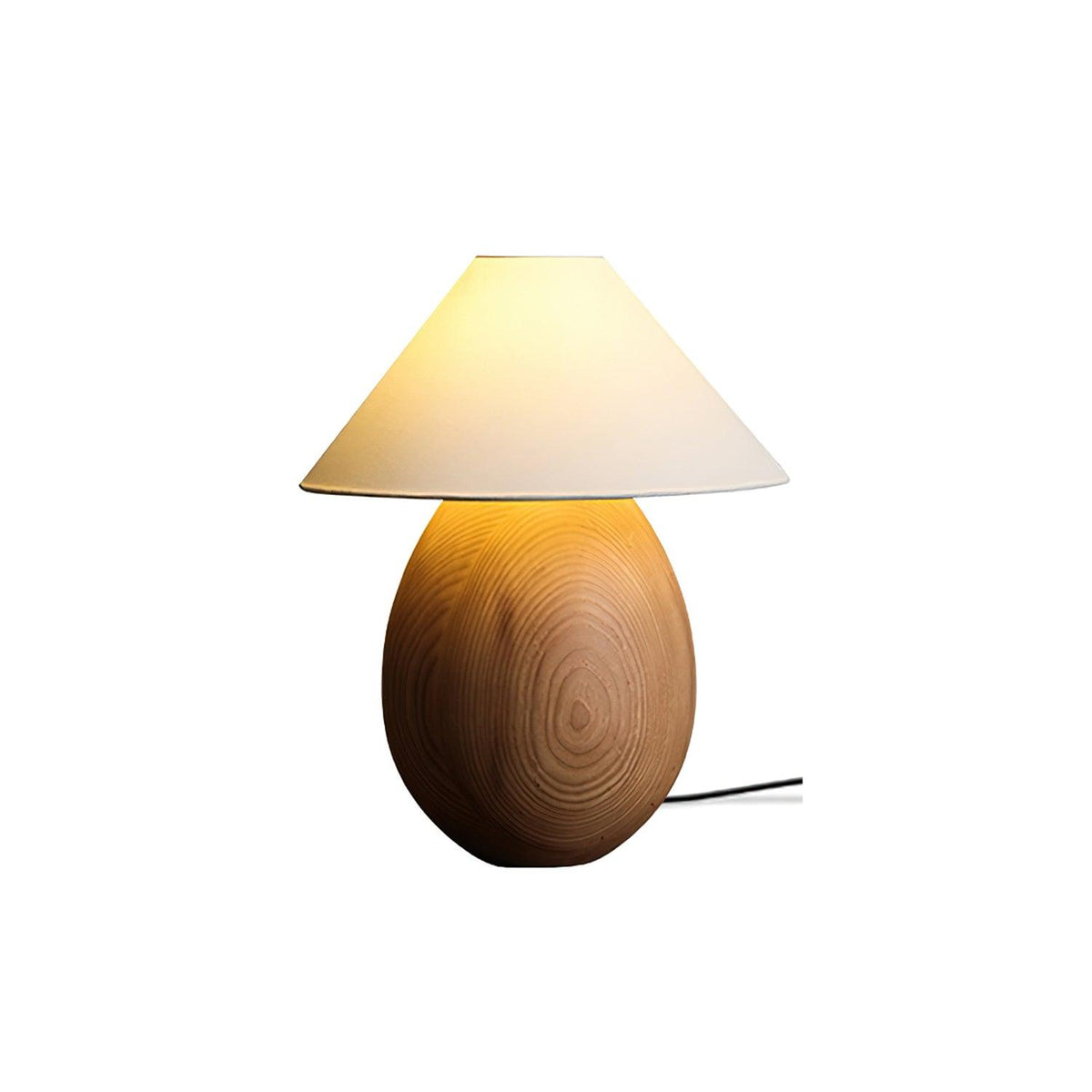 Orbace lámpara de mesa de madera natural