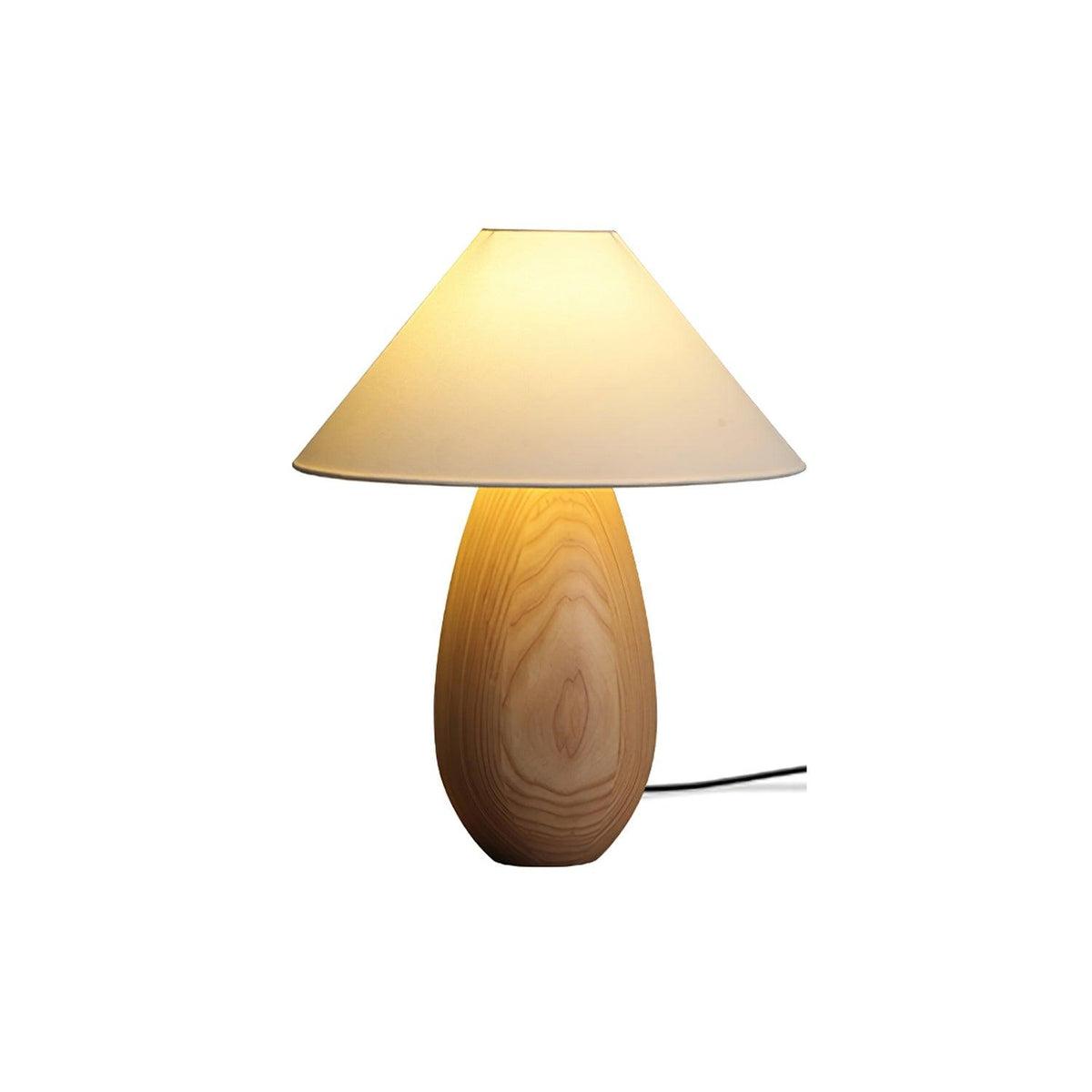 Orbace lámpara de mesa de madera natural