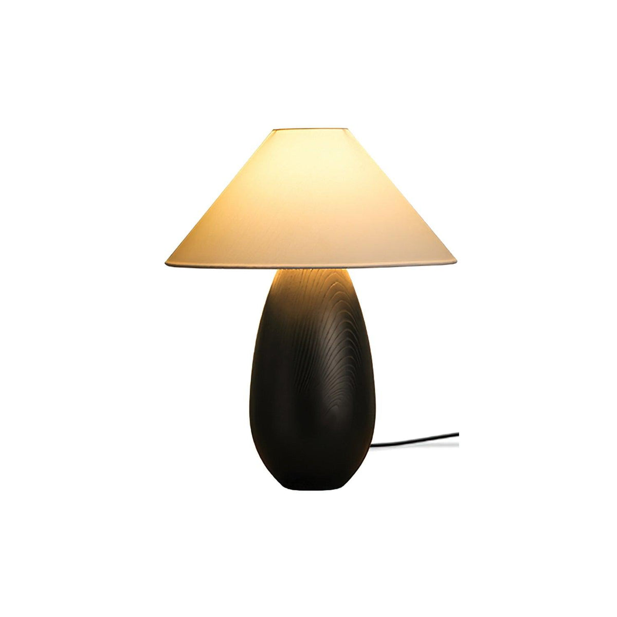 Orbace lámpara de mesa de madera natural
