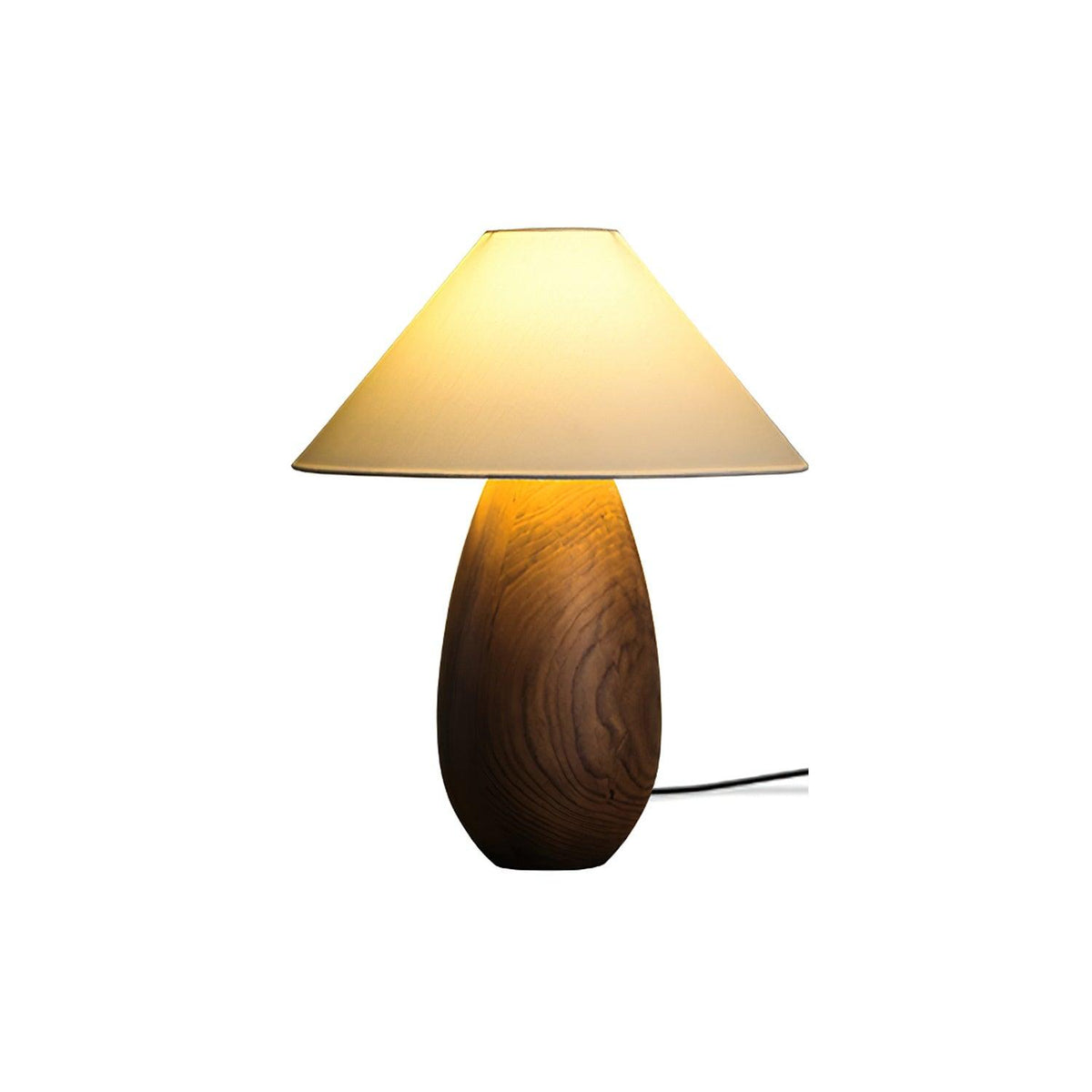 Orbace lámpara de mesa de madera natural