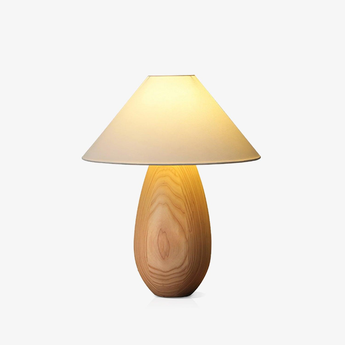 Orbace lámpara de mesa de madera natural