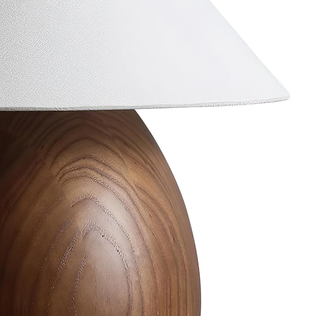 Orbace lámpara de mesa de madera natural
