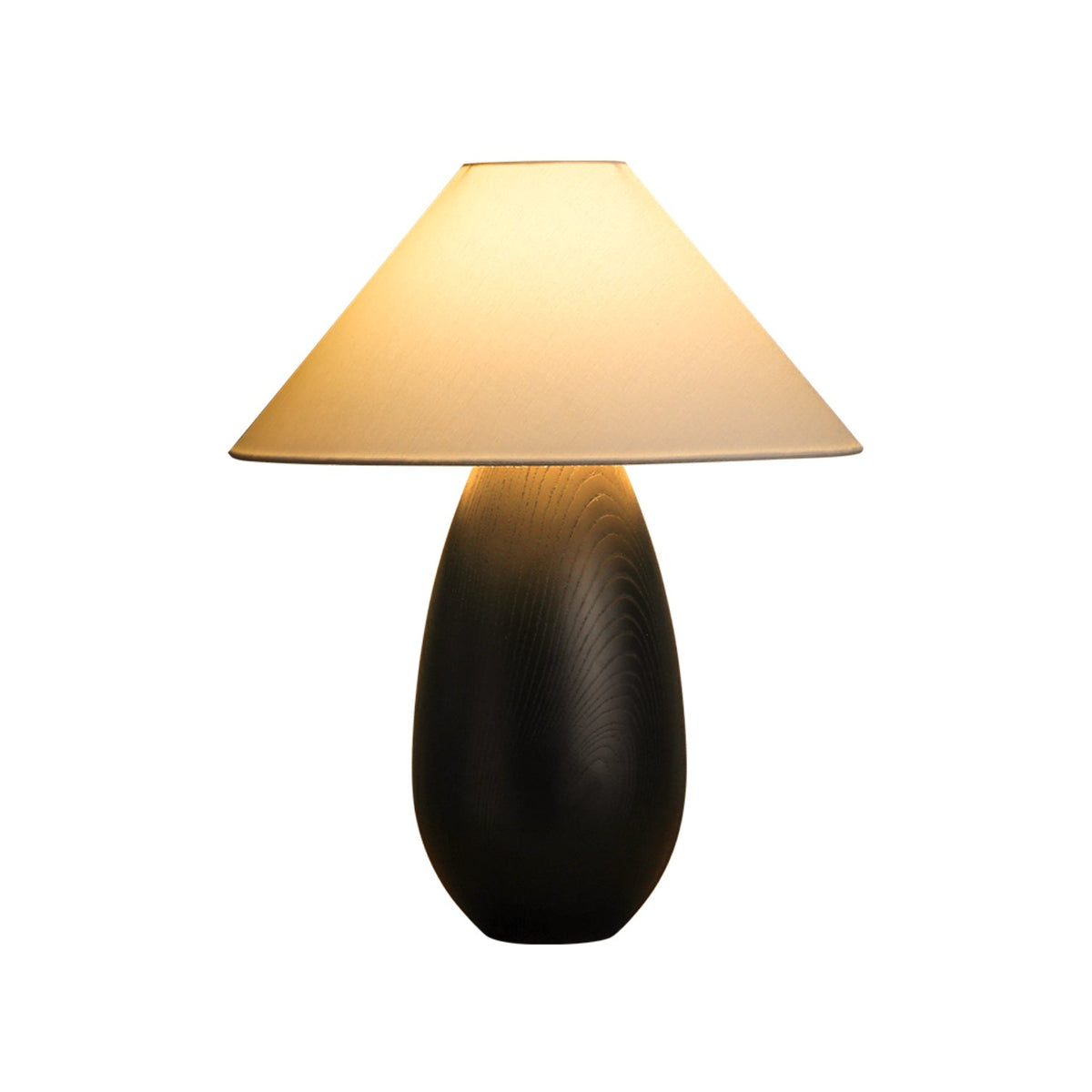 Orbace lámpara de mesa de madera natural