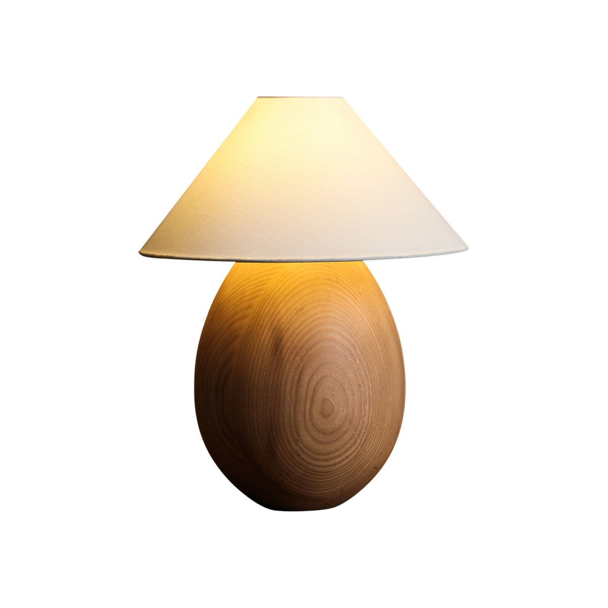 Orbace lámpara de mesa de madera natural