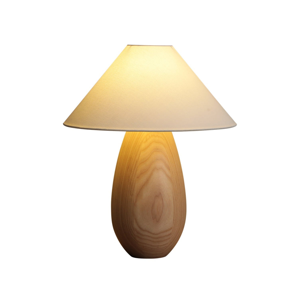 Orbace lámpara de mesa de madera natural