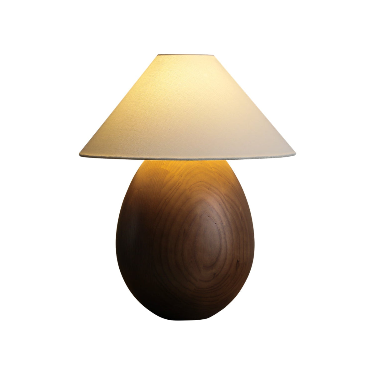 Orbace lámpara de mesa de madera natural