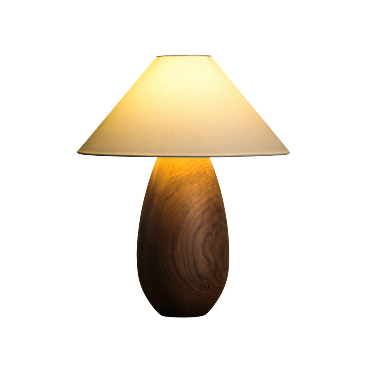 Orbace lámpara de mesa de madera natural