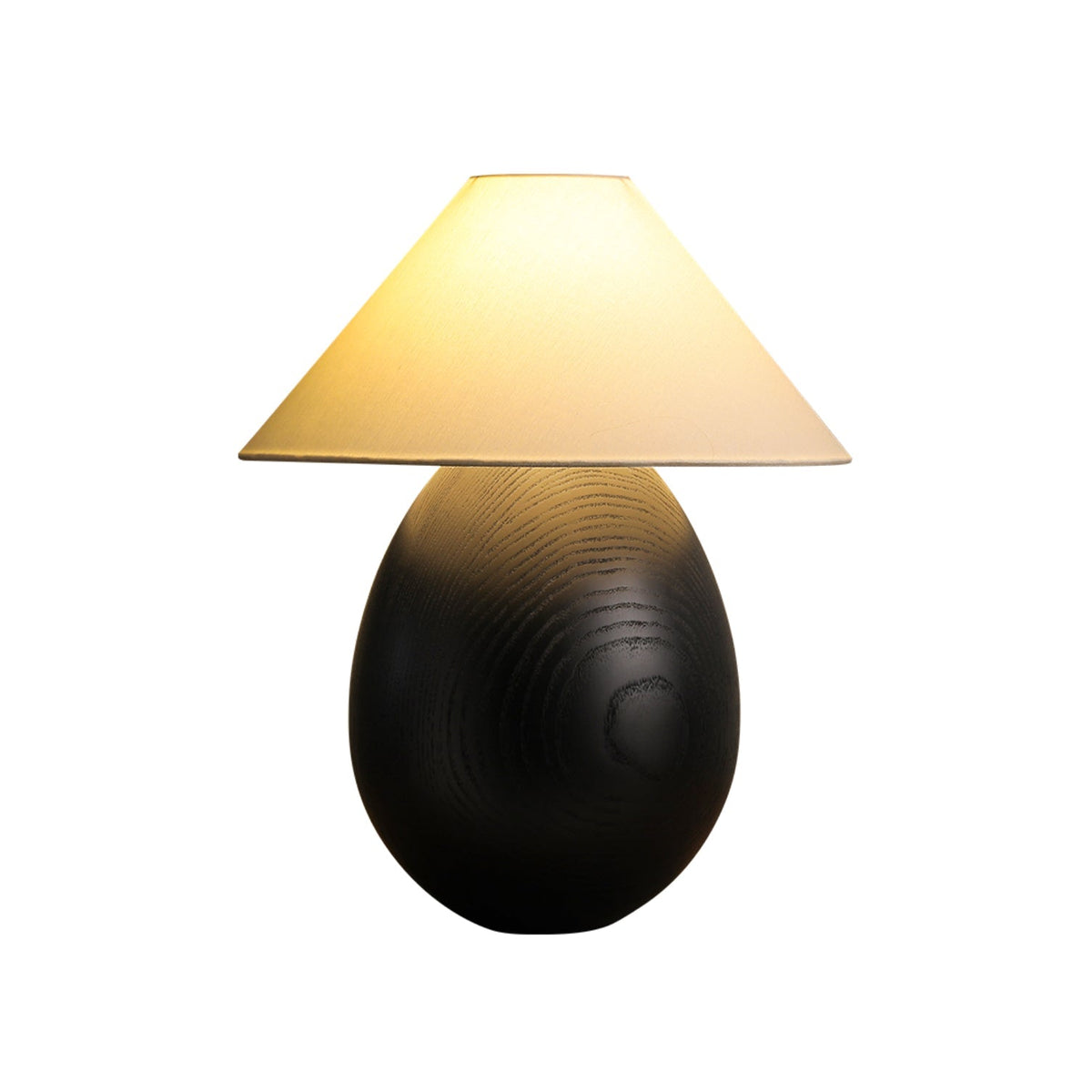 Orbace lámpara de mesa de madera natural