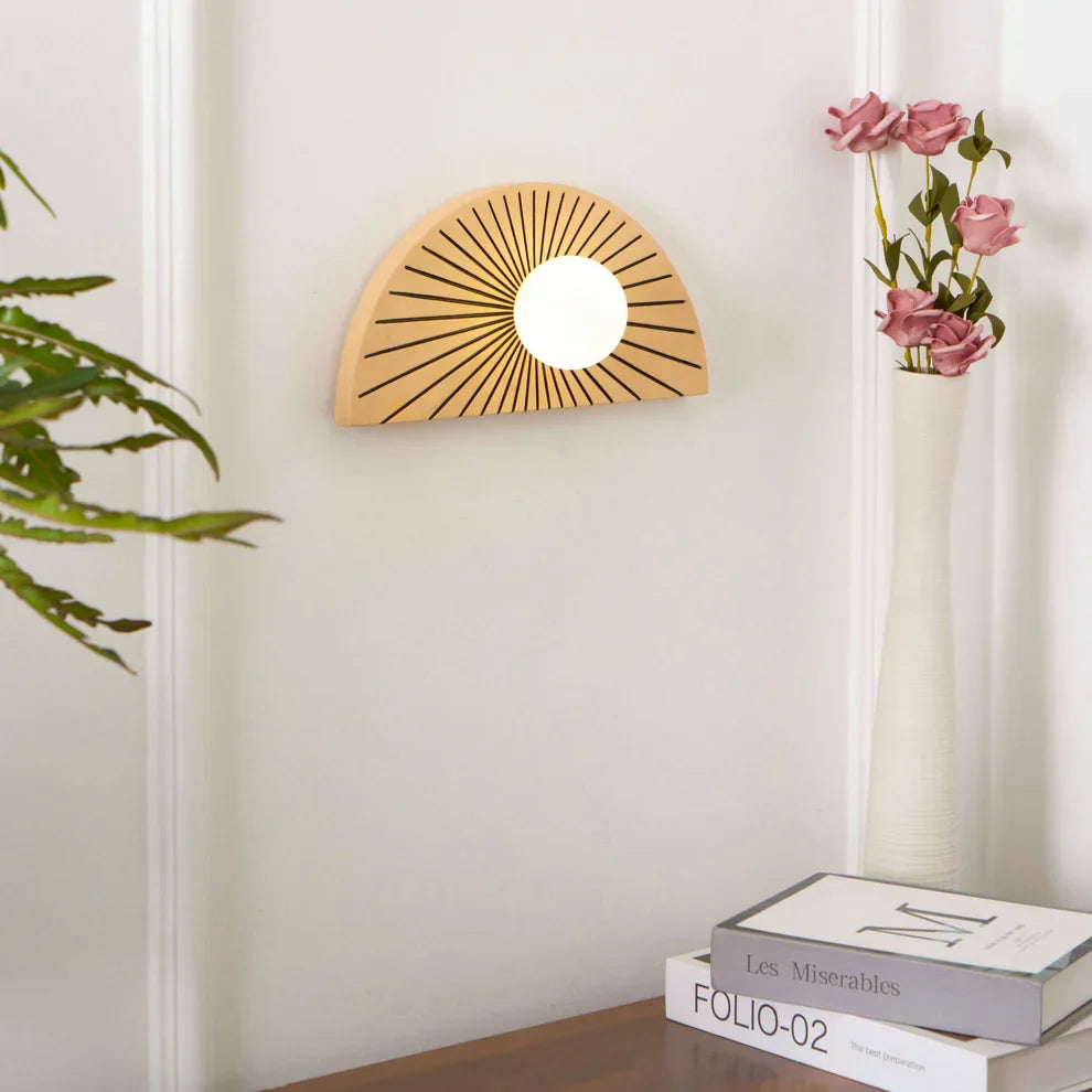 Skyler Geometric Resin Glass Wall Lamp