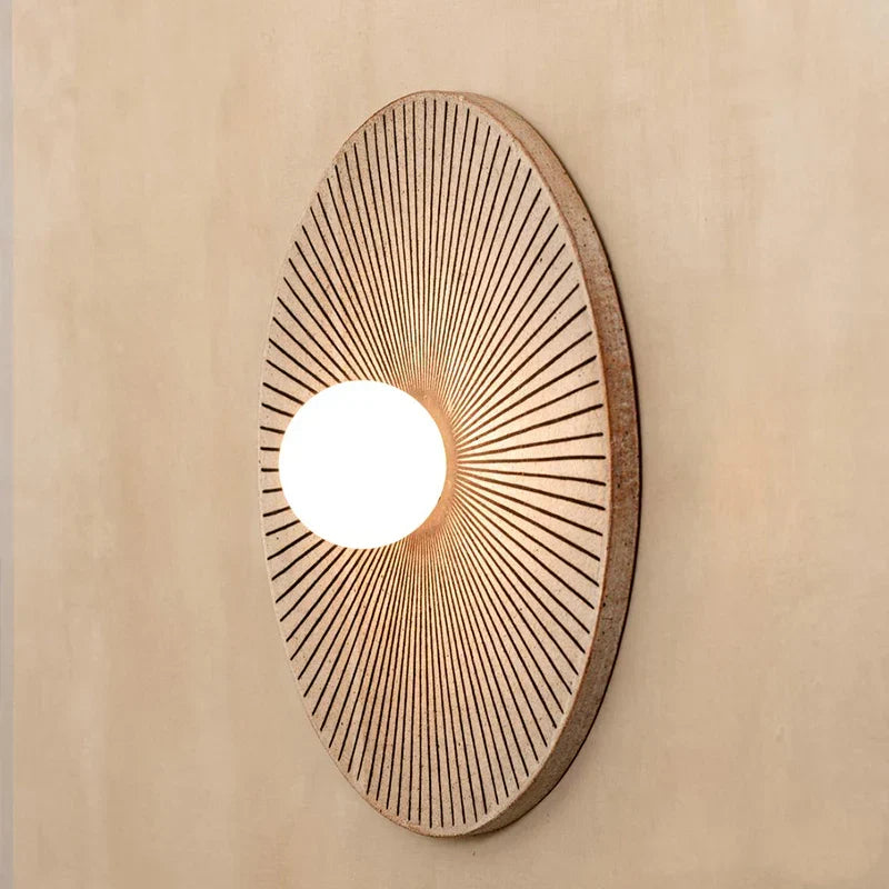 Skyler Geometric Resin Glass Wall Lamp