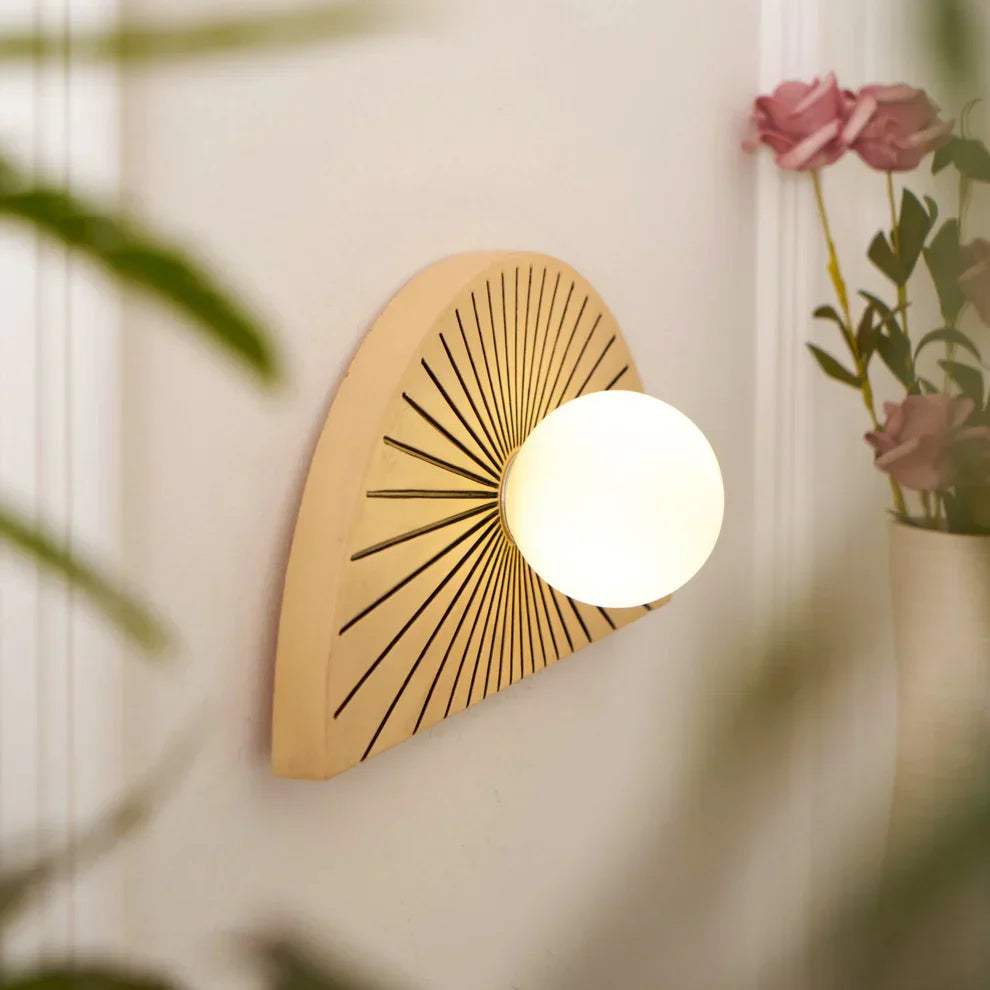 Skyler Geometric Resin Glass Wall Lamp