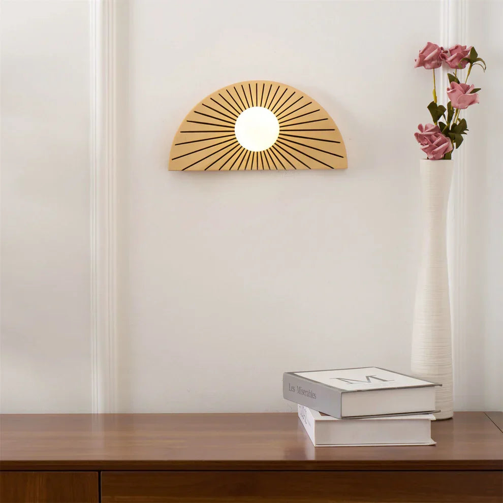Skyler Geometric Resin Glass Wall Lamp
