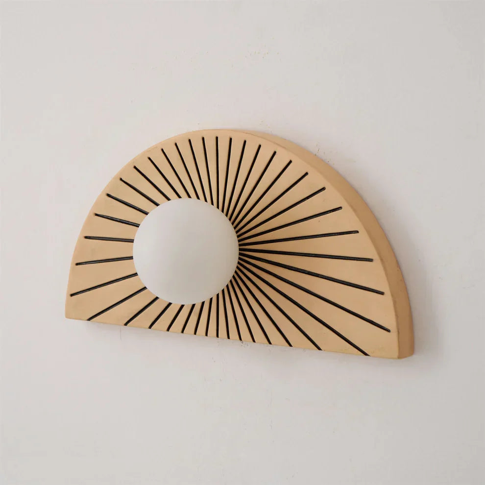 Skyler Geometric Resin Glass Wall Lamp