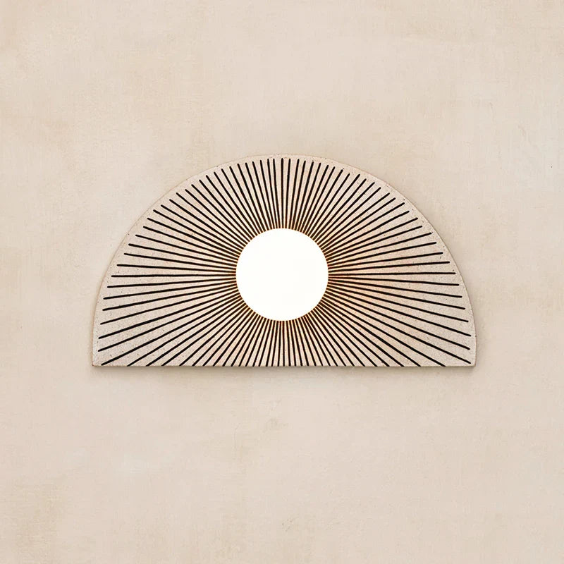 Skyler Geometric Resin Glass Wall Lamp