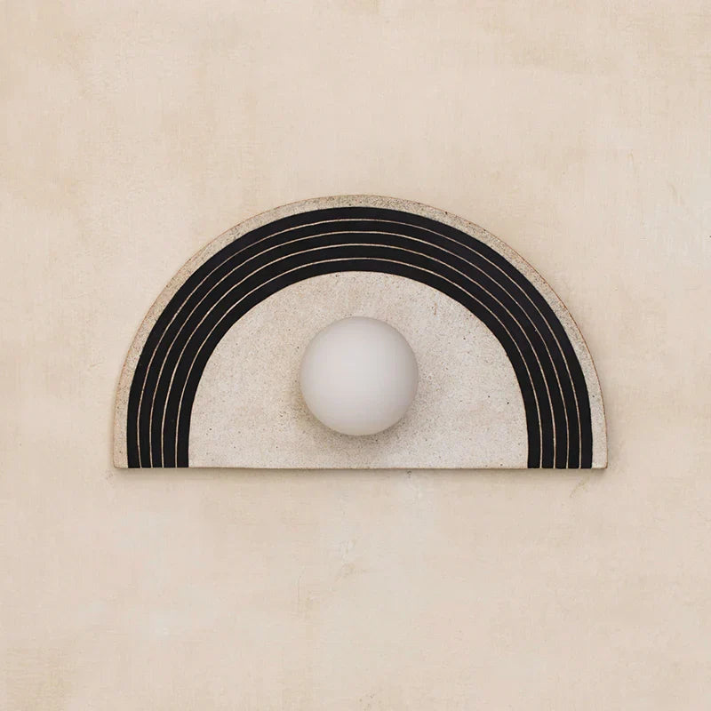 Skyler Geometric Resin Glass Wall Lamp