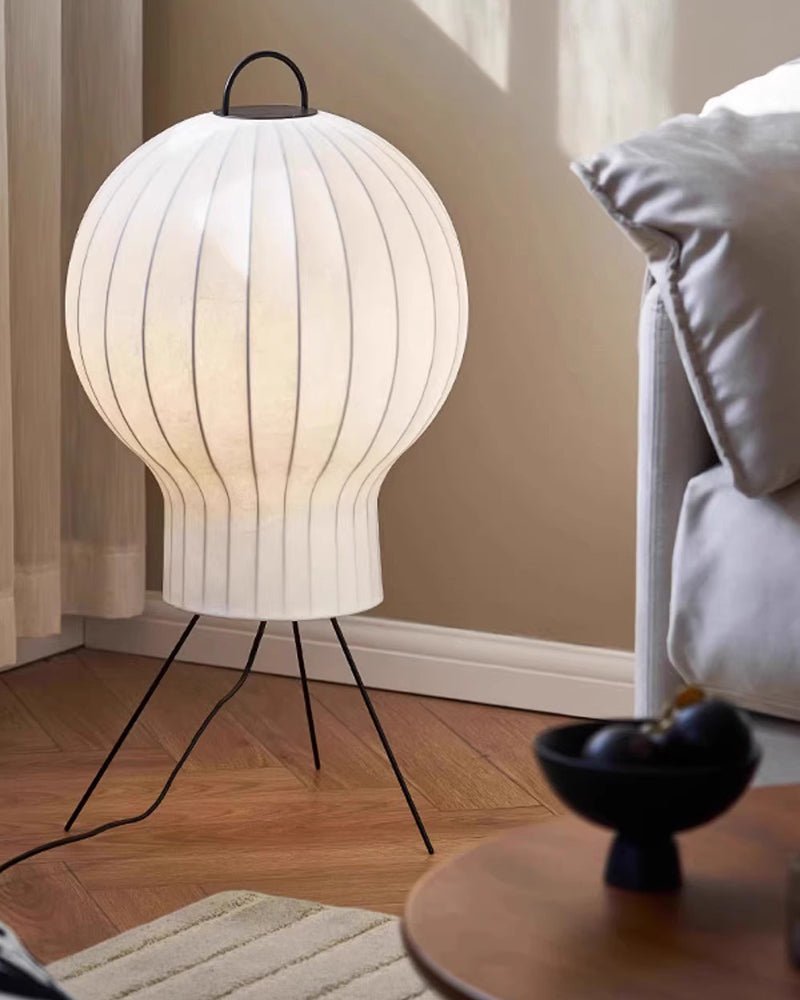 Balloon lámpara de pie minimalista de seda