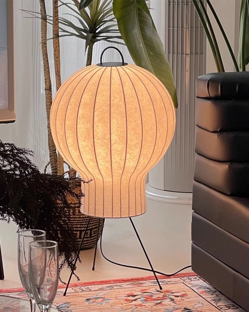Balloon lámpara de pie minimalista de seda