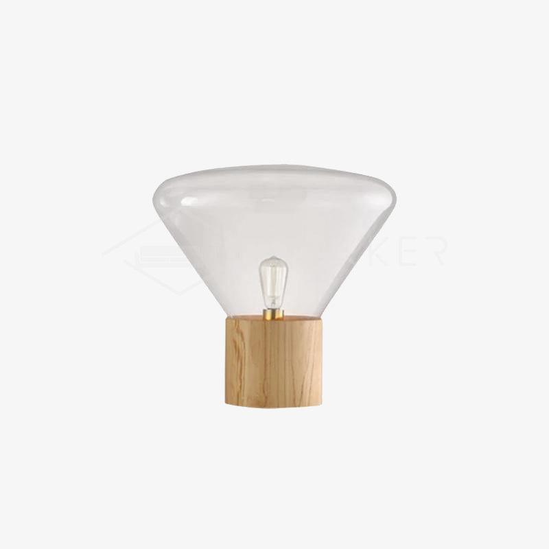Sylirella lámpara de mesa minimalista de madera