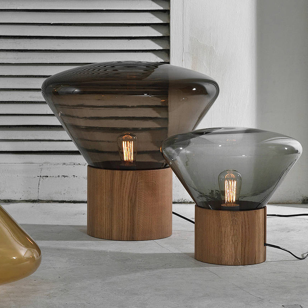 Sylirella lámpara de mesa minimalista de madera